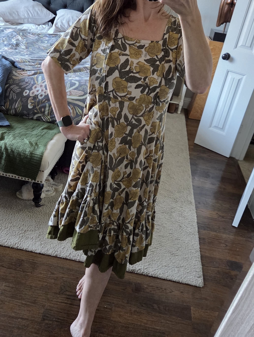 One House Cotton Floral Summer Nursing Dress - Picture 14 of 14